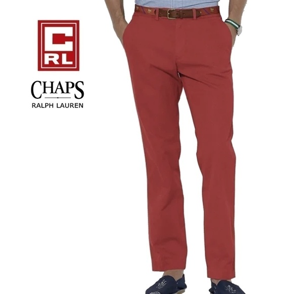 Men's CHAPS by RALPH LAUREN Flat Front PANTS JEANS 38/32 - Picture 4 of 6